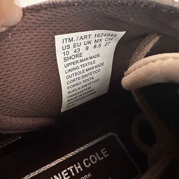 New Kenneth Cole Shore Taupe Faux Leather Chukka Boots Men’s 10 - Picture 13 of 13